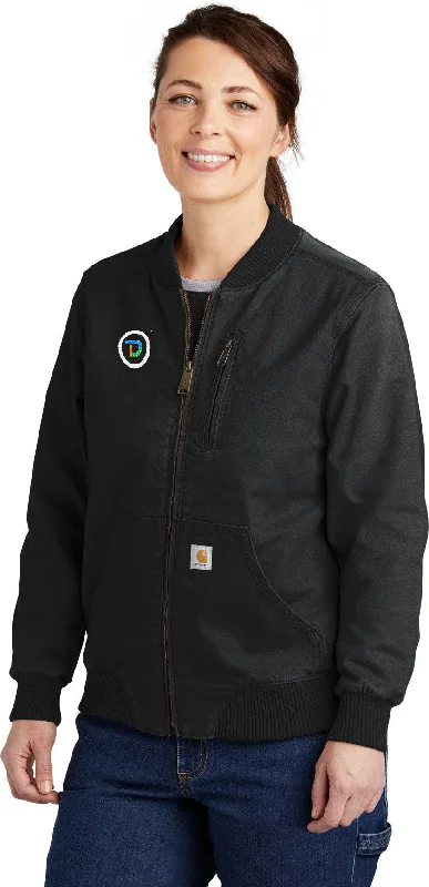 Casual Zip Jackets for Everyday Comfort-Carhartt Women's Rugged Flex Crawford Jacket