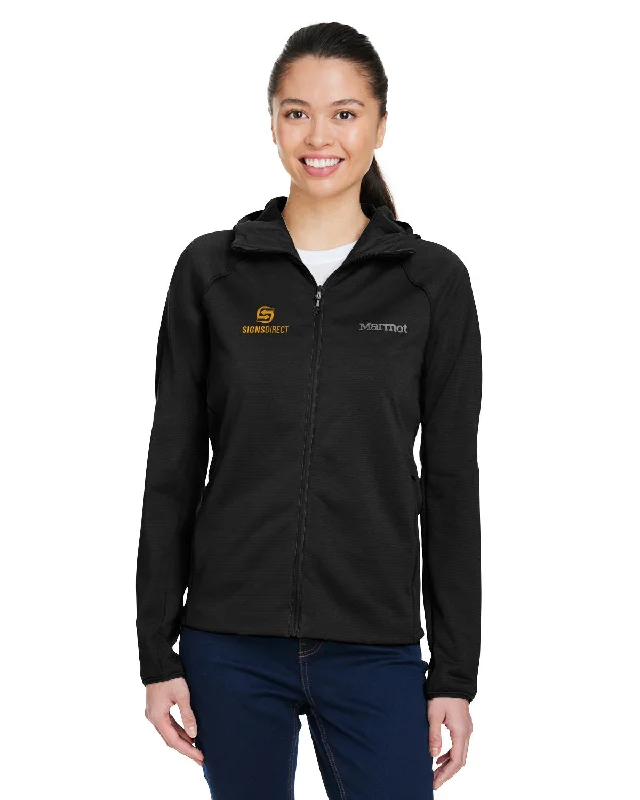 Hooded Jackets for Extra Comfort-Marmot Ladies Leconte Full Zip Hooded Jacket