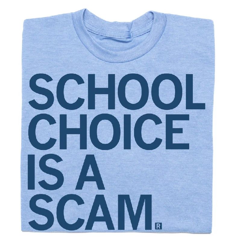 Simple White T-Shirt for Classic Style-School Choice Is A Scam