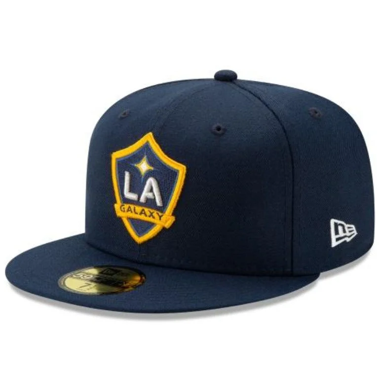 Plaid Hats for Cozy, Fall Style-LA GALAXY NEW ERA OFFICIAL MLS BASIC 59FIFTY-NAVY