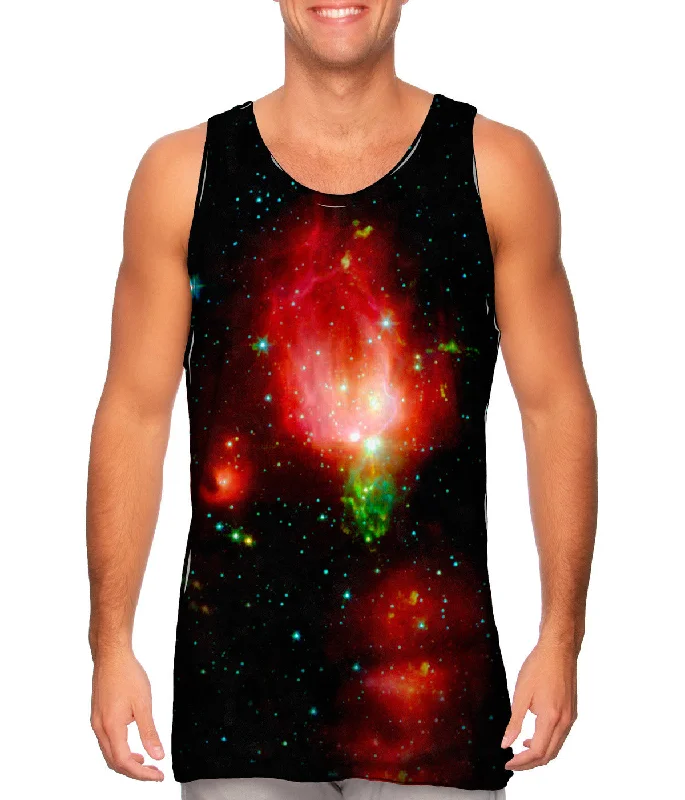 Smart Vests for Business Casual Outfits-Space Galaxy Cluster