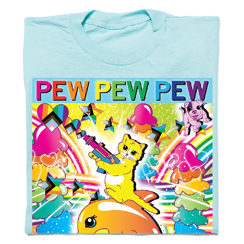 Colorful T-Shirt for Bright Styles-Pew Pew Pew Full Color