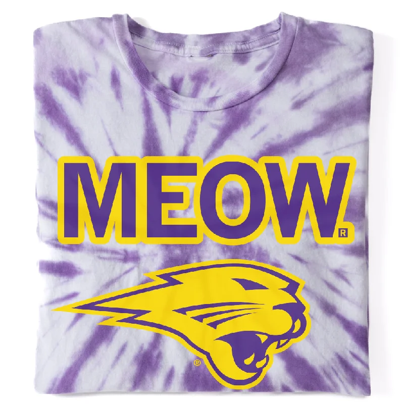 Casual T-Shirt for Laid-back Days-Panthers Meow Tie Dye