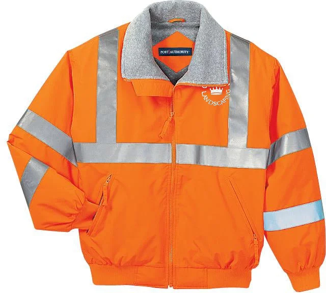 Denim Jackets for Classic Style-Port Authority Enhanced Visibility Jacket w/ Reflective Taping