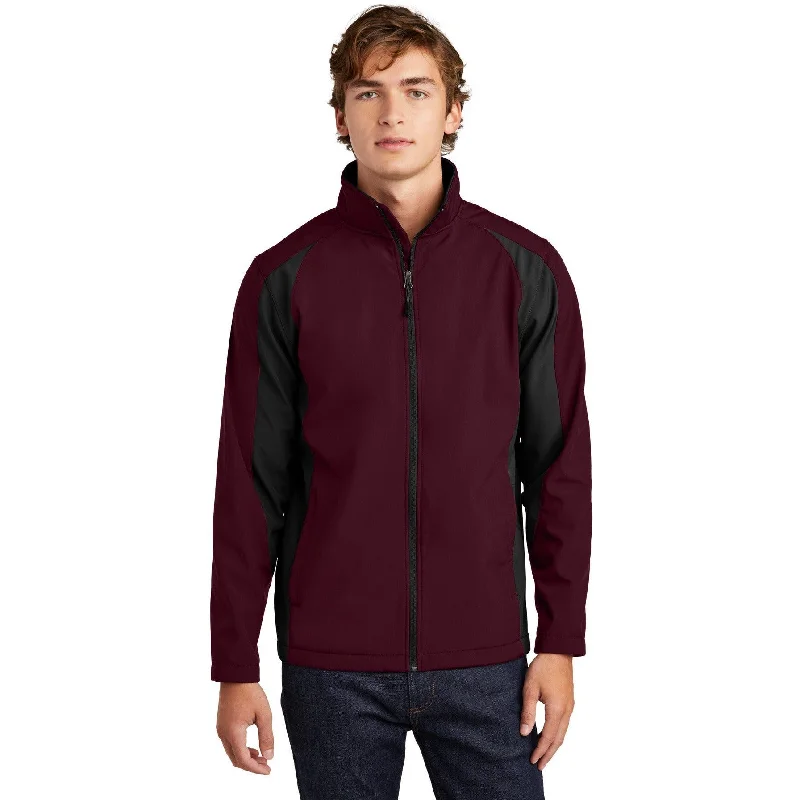 Performance Jackets for Running and Cycling-CLOSEOUT - Sport-Tek Colorblock Soft Shell Jacket