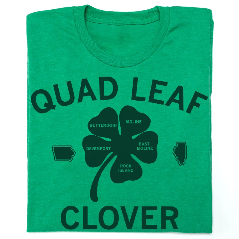 Printed T-Shirt for Unique Looks-Quad Leaf Clover