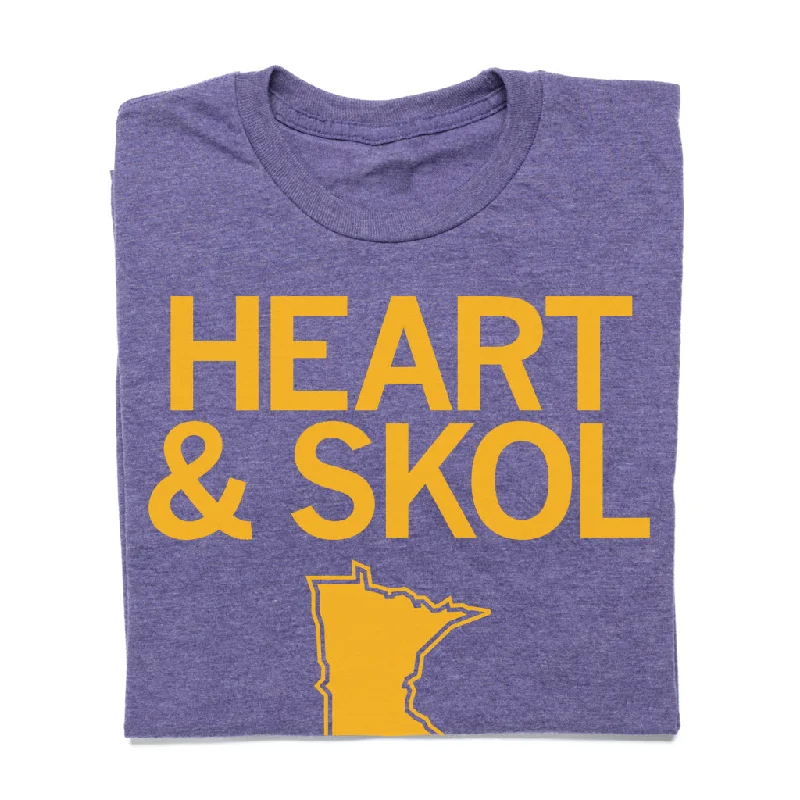 Cotton T-Shirt for Everyday Comfort-Minnesota: Heart & Skol