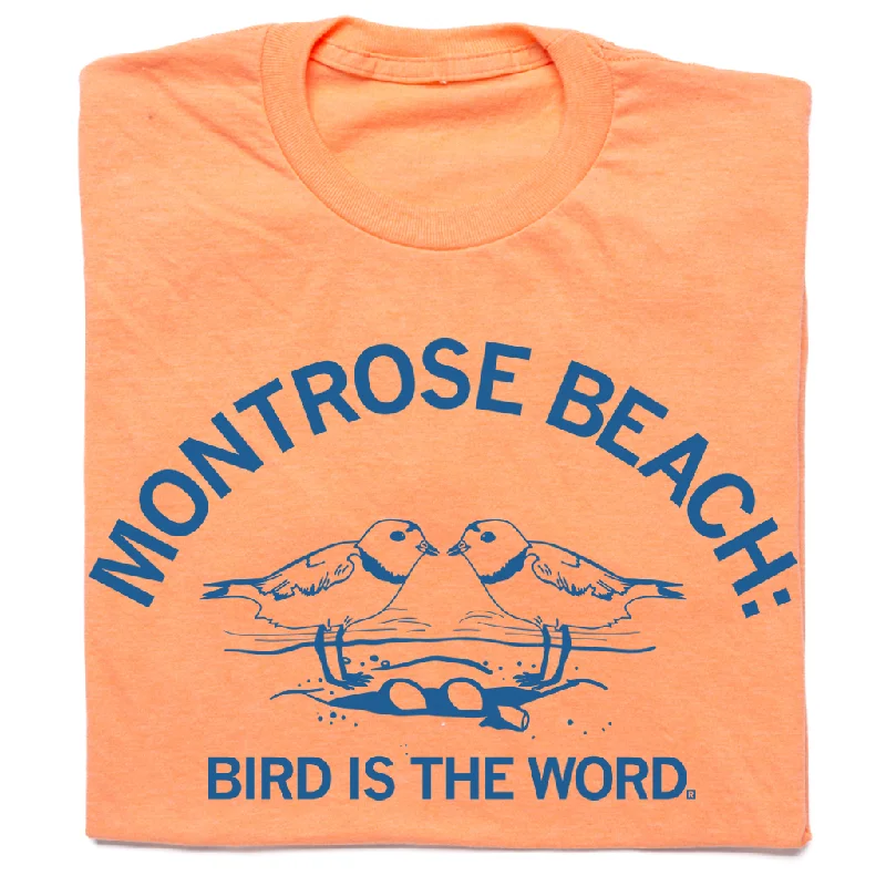 T-Shirt for Layering Under Jackets-Montrose Beach: Bird is the Word