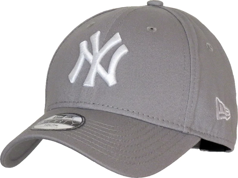 Comfortable Hiking Hats for Outdoor Adventures-New York Yankees New Era 9Forty Kids Grey Baseball Cap