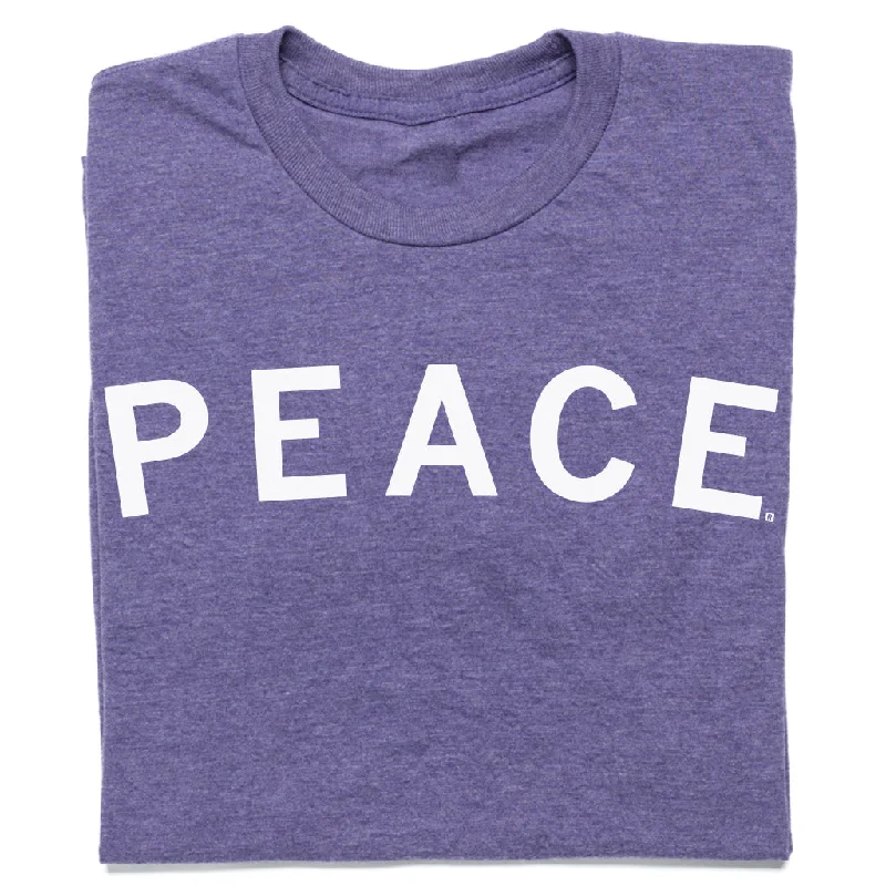 Bold T-Shirt for Maximum Impact-Peace Purple