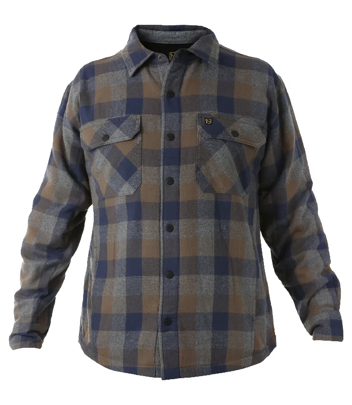 Classic Trench Coats for Stylish Layers-Men's Fleece Lined Flannel Shirt Jacket