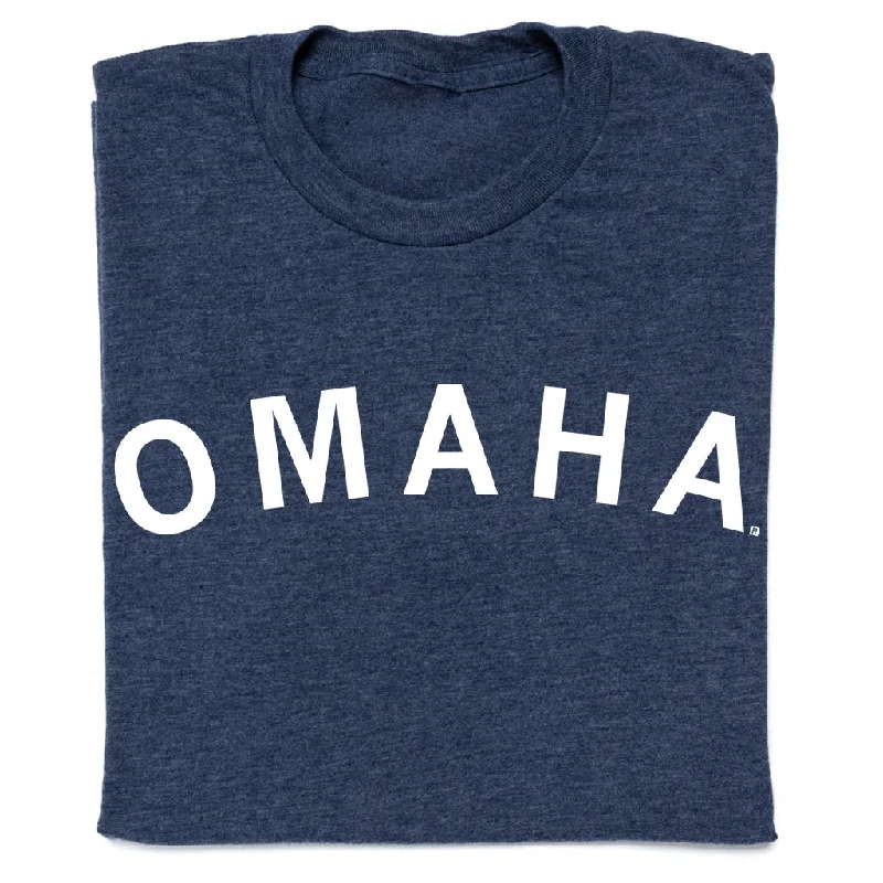 T-Shirt with Custom Logo for Branding-Omaha Curved Logo