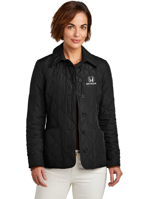 Reflective Windbreakers for Safety and Comfort-Brooks Brothers Ladies Quilted Jacket