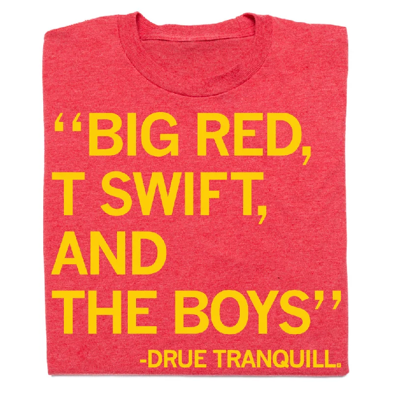 High-Quality Cotton T-Shirt for Comfort-Big Red T Swift And The Boys