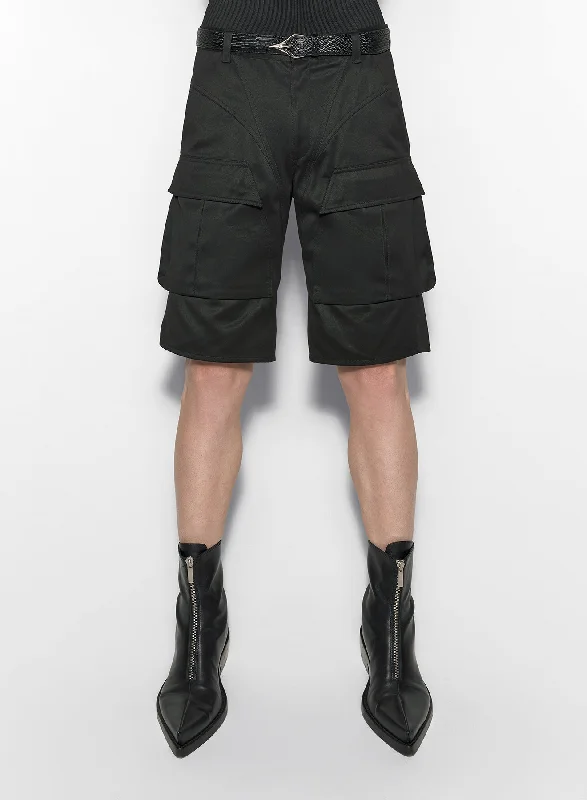 Board Shorts for Surfing and Swimming-black cargo shorts