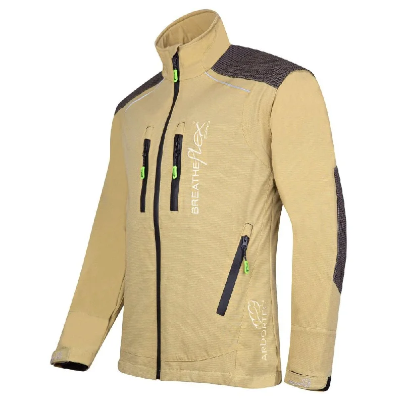 Military-Style Jackets for Utility and Fashion-Breatheflex Pro Work Jacket - Beige