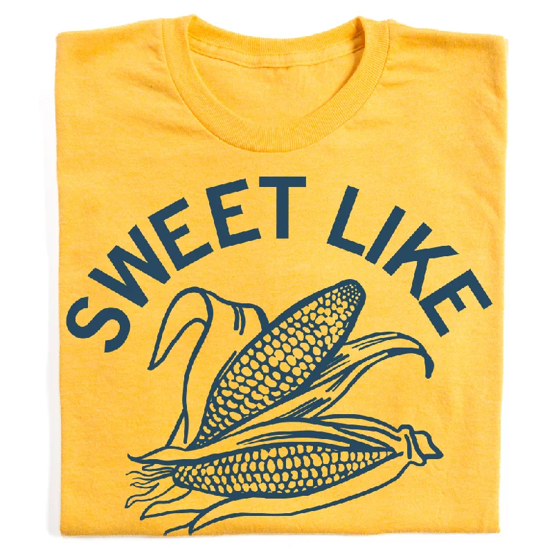 Printed Logo T-Shirt for Branding and Style-Sweet Like Corn Graphic