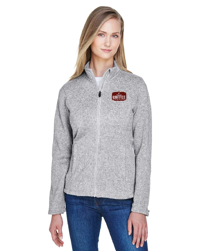 Reflective Jackets for Visibility at Night-Devon & Jones Ladies Bristol Full-Zip Sweater Fleece Jacket