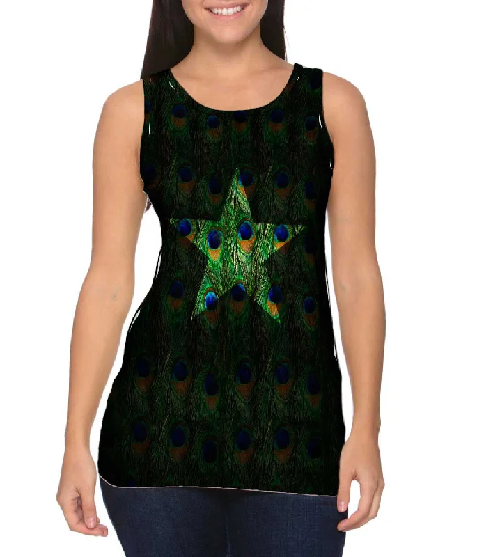 Utility Vests for Practical Everyday Use-Star Peacock Animal Skin