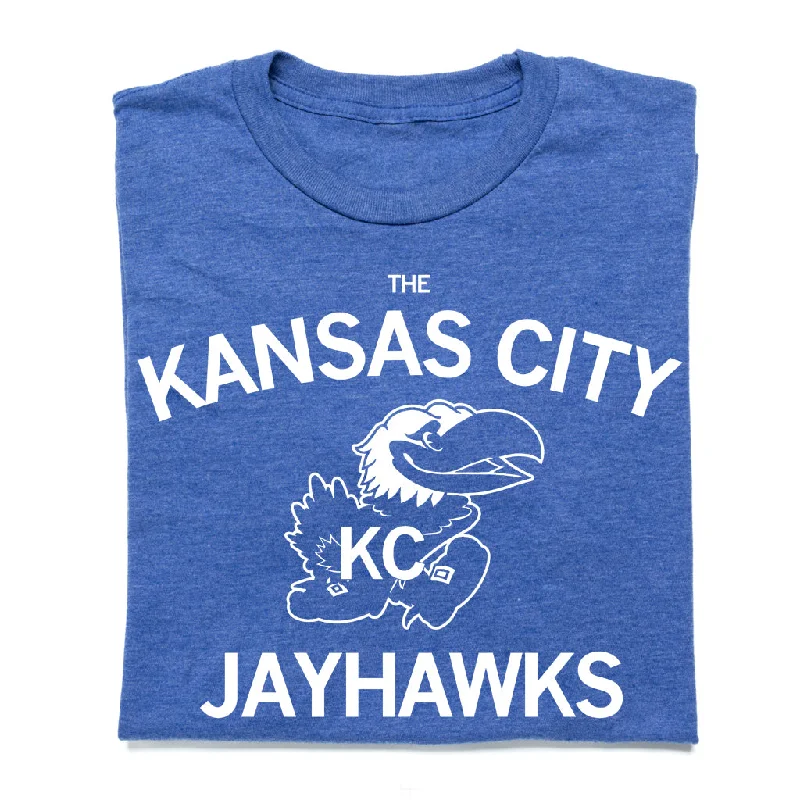 Long Sleeve Graphic T-Shirt for Cooler Months-Kansas City Jayhawks