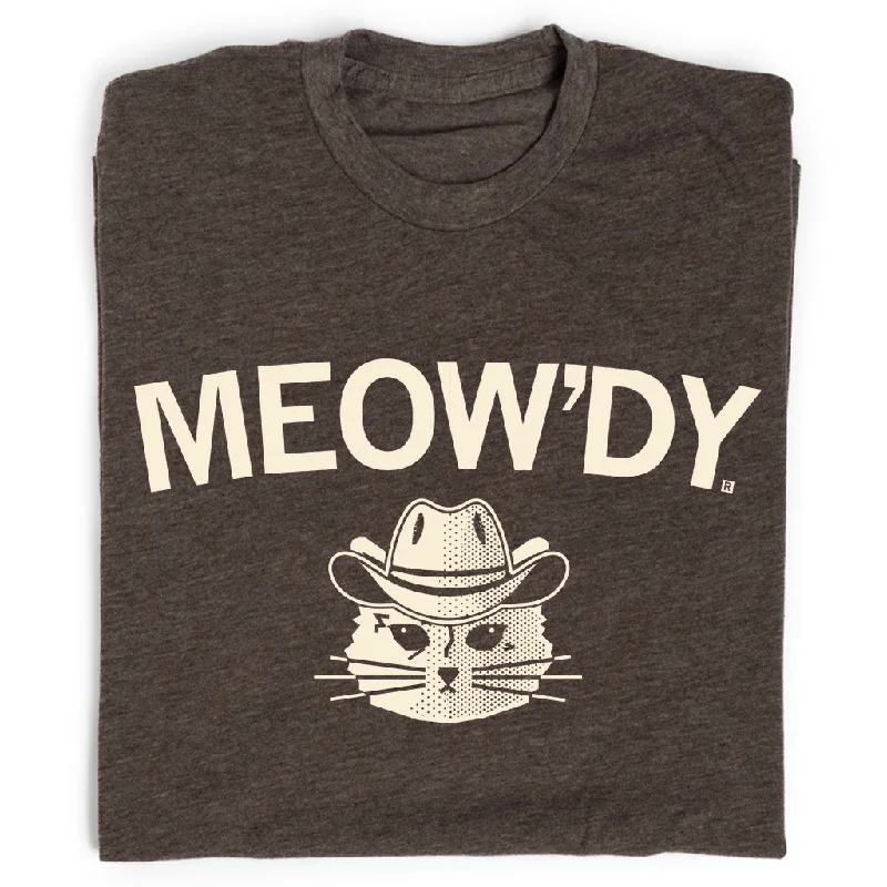 Casual Crew Neck T-Shirt for Everyday Use-Meow'dy