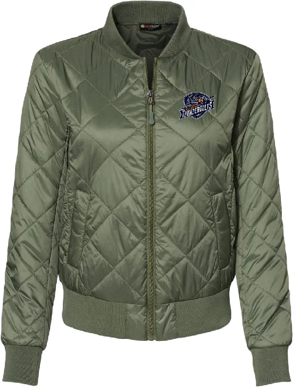 Stylish Jackets for Fall Weather-Weatherproof Ladies HeatLast Quilted Packable Bomber