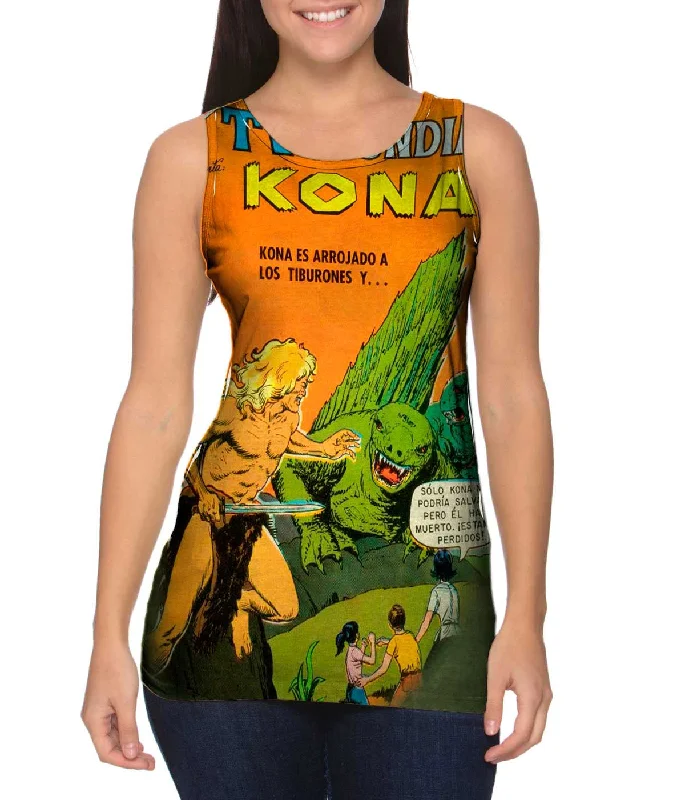 Bold Printed Vests for Statement Fashion-Spanish Kona Comic Retro