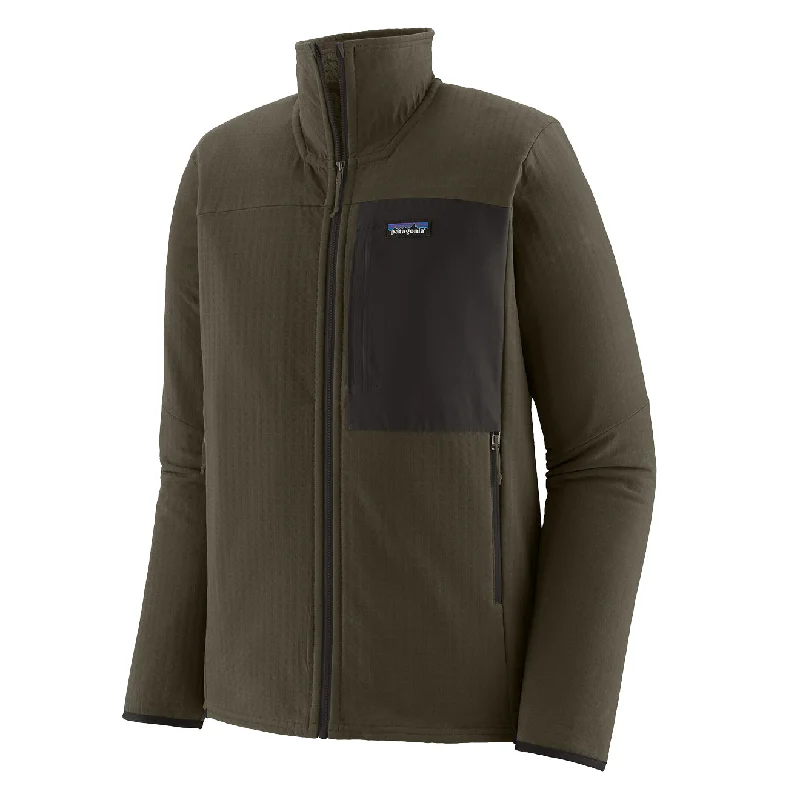 Quilted Jackets for Insulation-Patagonia R2 TechFace Jacket Pine Needle Green