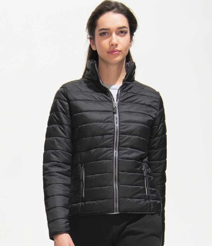 Fleece Jackets for Cozy Days-SOL'S Ladies Ride Padded Jacket