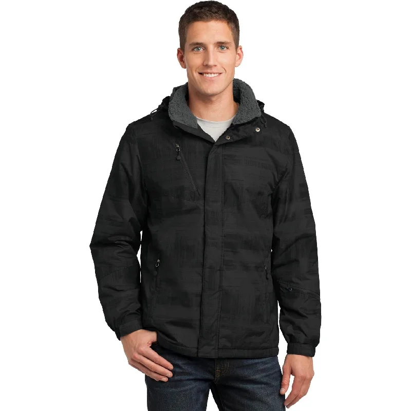 Customizable Jackets for Teamwear-CLOSEOUT - Port Authority Brushstroke Print Insulated Jacket