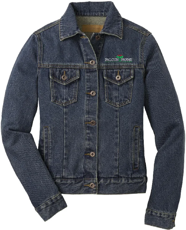 Slim Fit Jackets for Modern Looks-Port Authority Ladies Denim Jacket