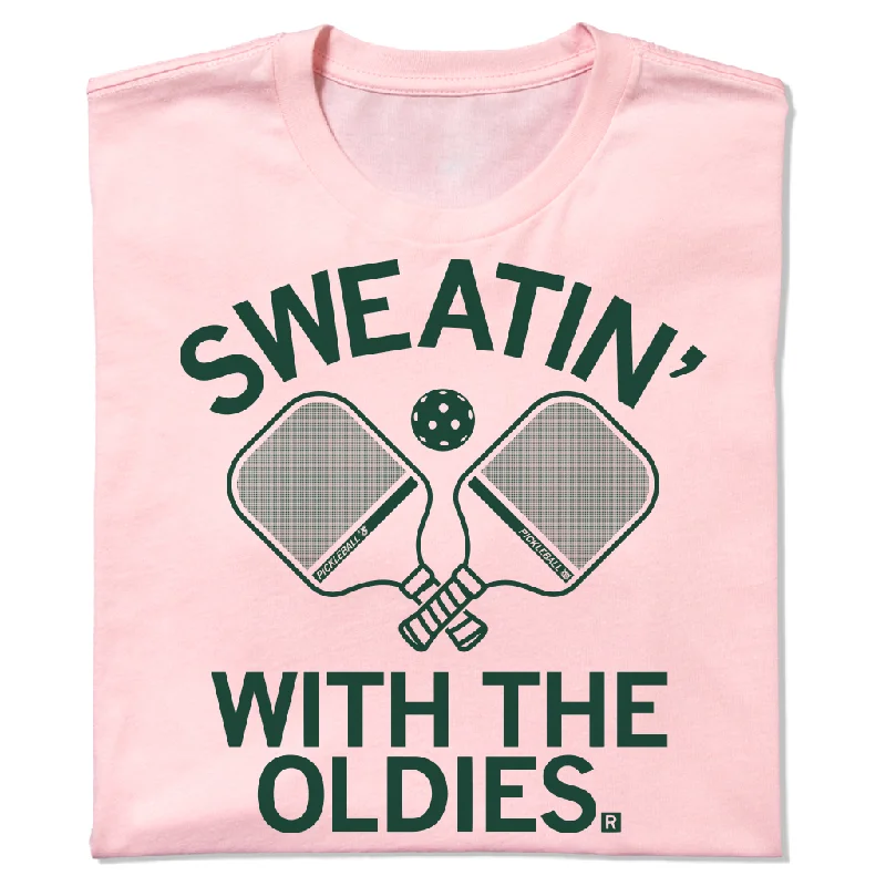 Slim Fit T-Shirt for a Sleek Look-Pickleball: Sweatin With The Oldies