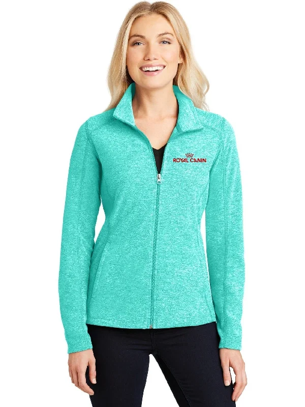 Bomber Jackets for a Cool Vibe-Port Authority Ladies Heather Microfleece Full-Zip Jacket