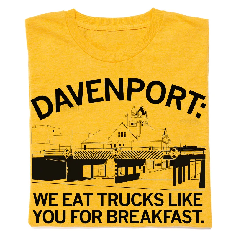 Sports T-Shirt for Active Lifestyles-Davenport: Trucks for Breakfast