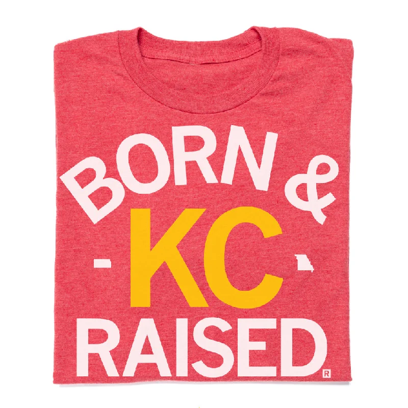 Bold T-Shirt for Maximum Impact-KC Born & Raised Red