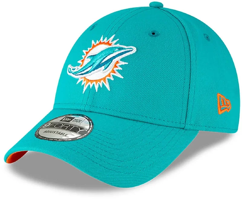 Wool Beanie Hats for Winter Weather-Miami Dolphins New Era 940 The League NFL Adjustable Cap