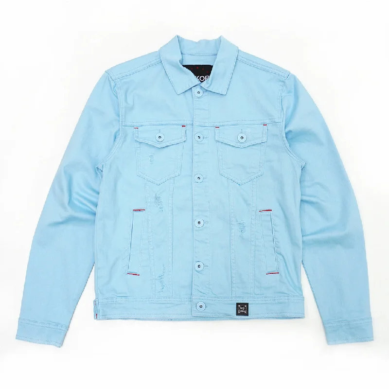 Reflective Jackets for Night Safety-M1026 Core Denim Jacket - Blue