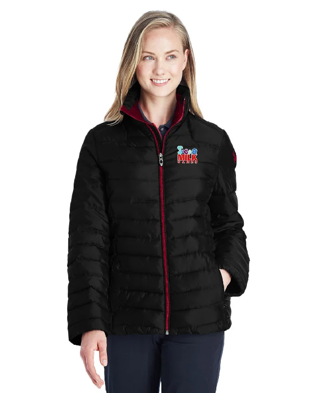 Stylish Jackets for Fall Weather-Spyder Ladies Supreme Insulated Puffer Jacket