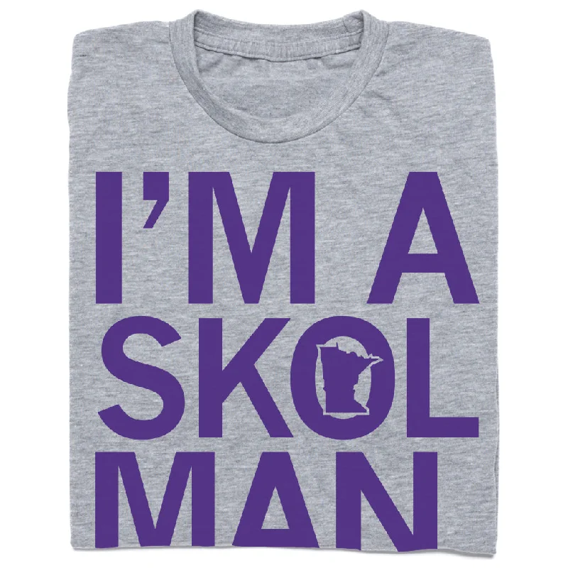 Sporty T-Shirt for Active Outfits-I'm A Skol Man