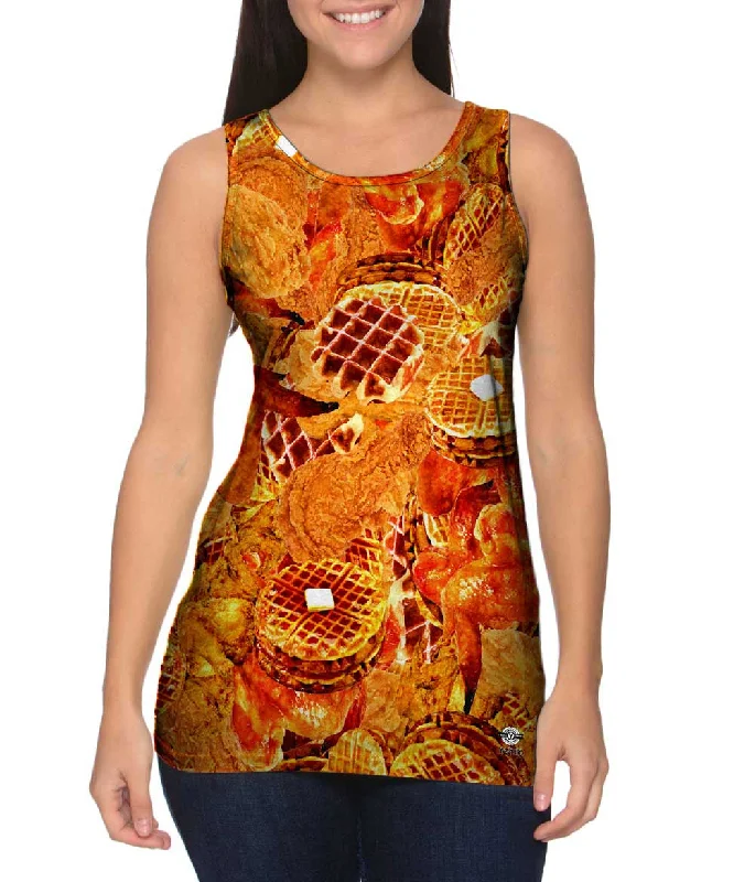 Packable Vests for Travel and Hiking-Southern Chicken And Waffles