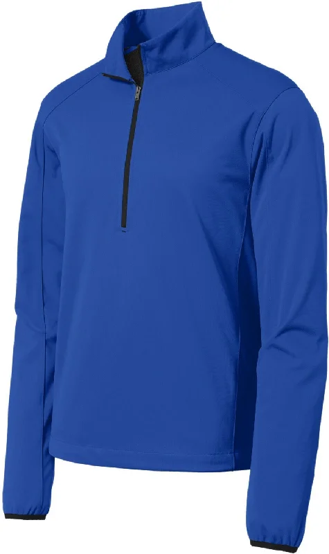 Modern Jackets for Street Style-CLOSEOUT - Port Authority Active 1/2 Zip Lightweight Soft Shell Jacket