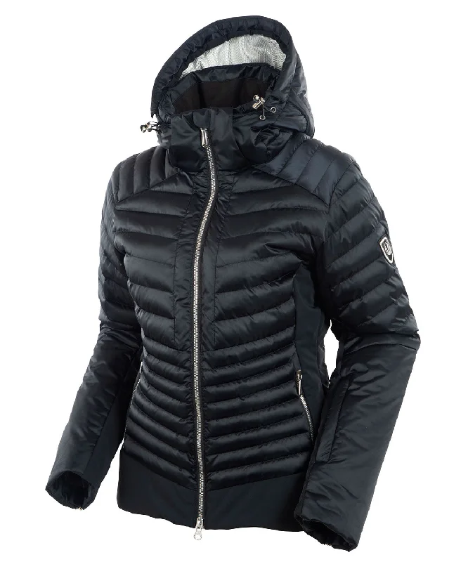 Lightweight Hiking Jackets for Adventure-Women's Kendall Waterproof Quilted Jacket with Removable Hood