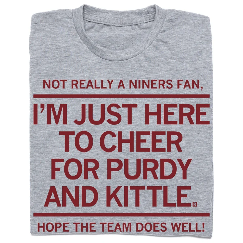 Short Sleeve T-Shirt for Comfortable Wear-Cheer For Purdy And Kittle