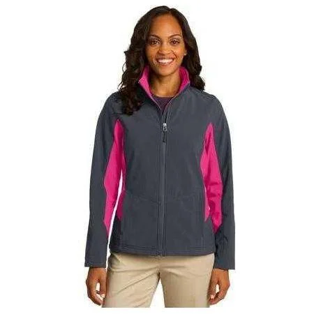 Stylish Zip-Up Jackets for Everyday Wear-Ladies Core Colorblock Soft Shell Jacket