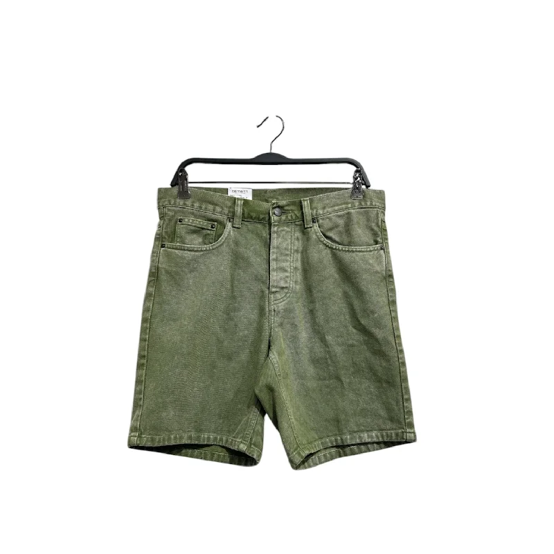 High-Waisted Denim Shorts for Retro Vibes-Carhartt/Shorts/29/Cotton/GRN/