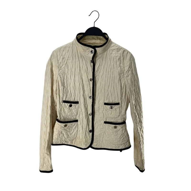 Eco-Friendly Jackets for Sustainable Fashion-MONCLER/Jacket/1/Polyester/CRM/6 SILVER BUTTONS