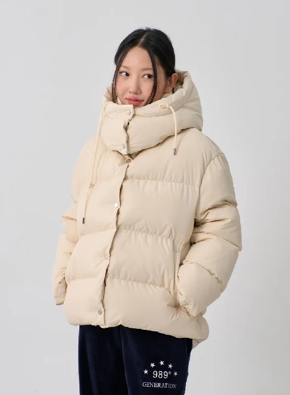 Heavyweight Jackets for Winter Cold-Oversize Hooded Puffer Jacket CN10