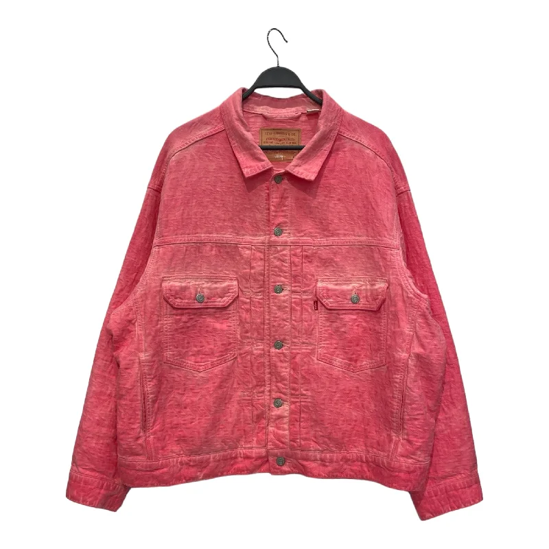 Lightweight Down Jackets for Travel-STUSSY x Levi's/Dyed Jacquard Denim Jacket/XL