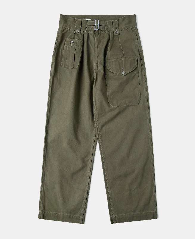 Stylish Pants for Casual Outfits-1943 British Army KD & JG Gurkha Bermuda Pants - Olive