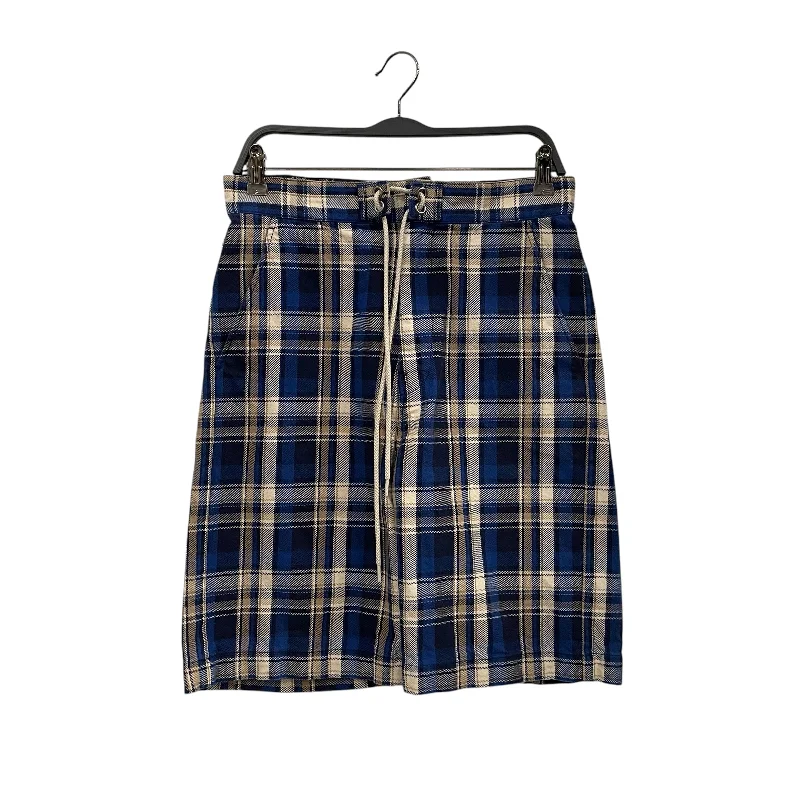 Comfortable Shorts for Home and Leisure-BEAMS/Shorts/S/Cotton/BLU/Plaid/